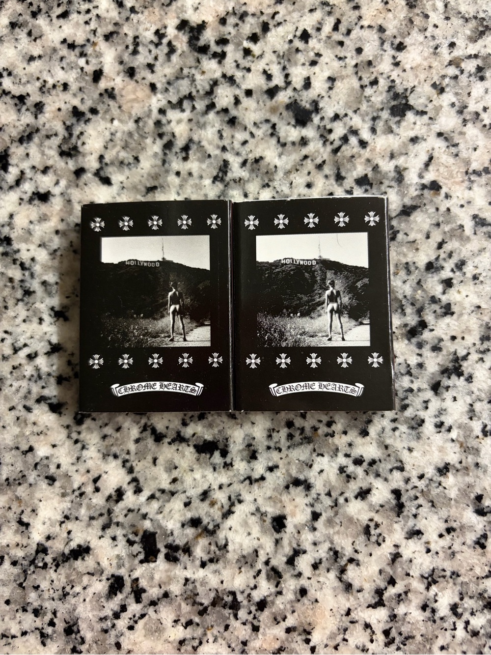 Chrome Hearts Black & White Photo Matchbox Pair